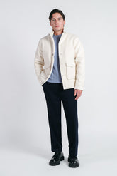 GIUBBOTTO COLLO IN PIEDI IN PANNO PANNA